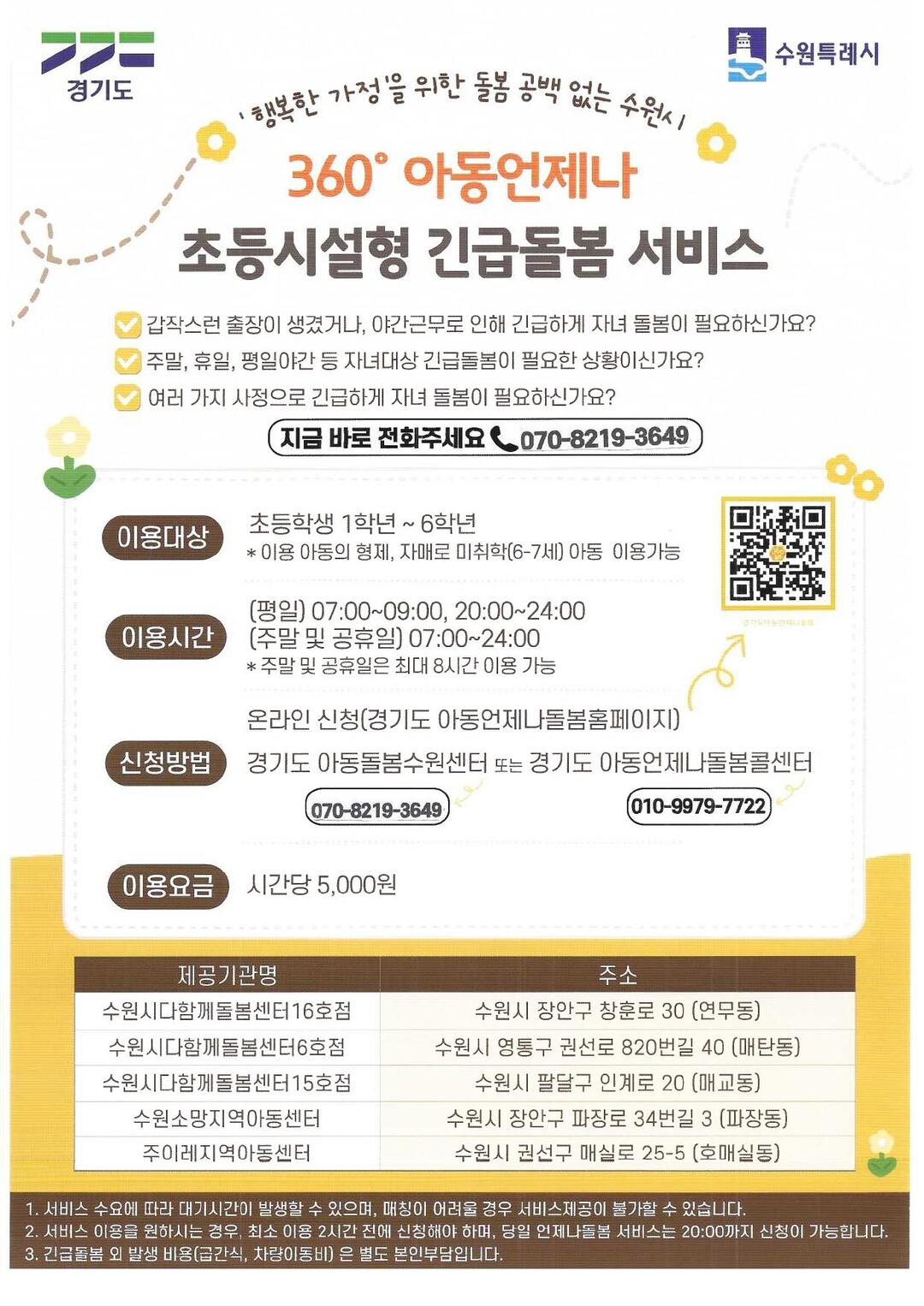 "수원시가 아이 돌봄 함께 ...