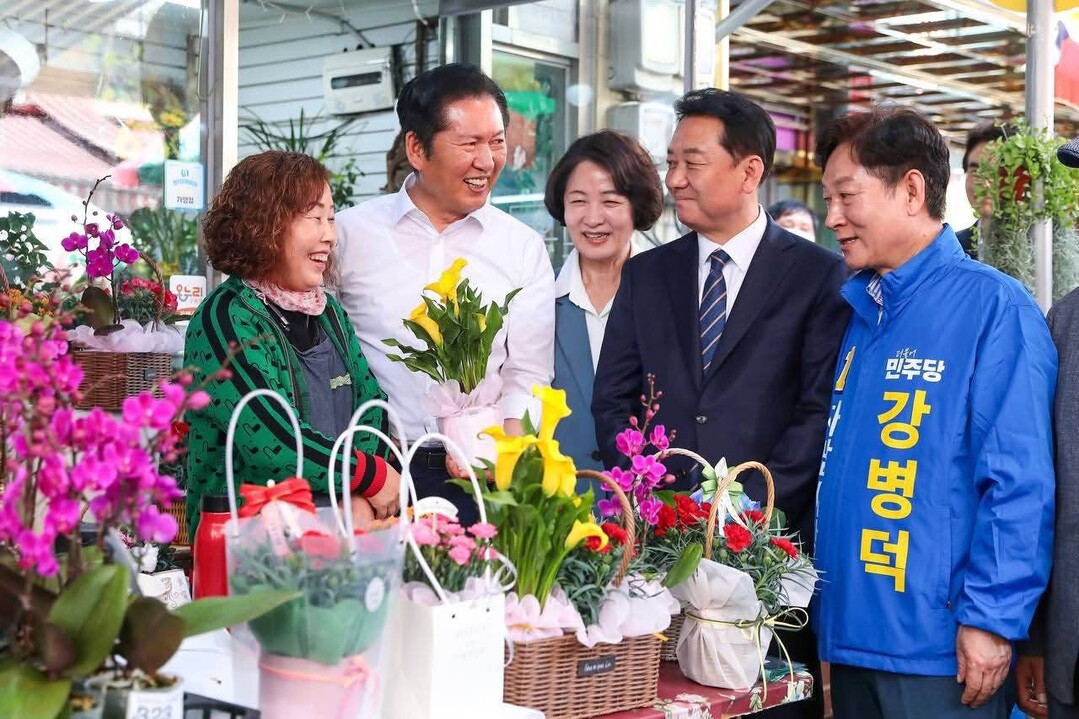 하남 찾은 추미애 "더 좋은...